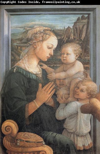 Fra Filippo Lippi Madonna and Child with Two Angels,
